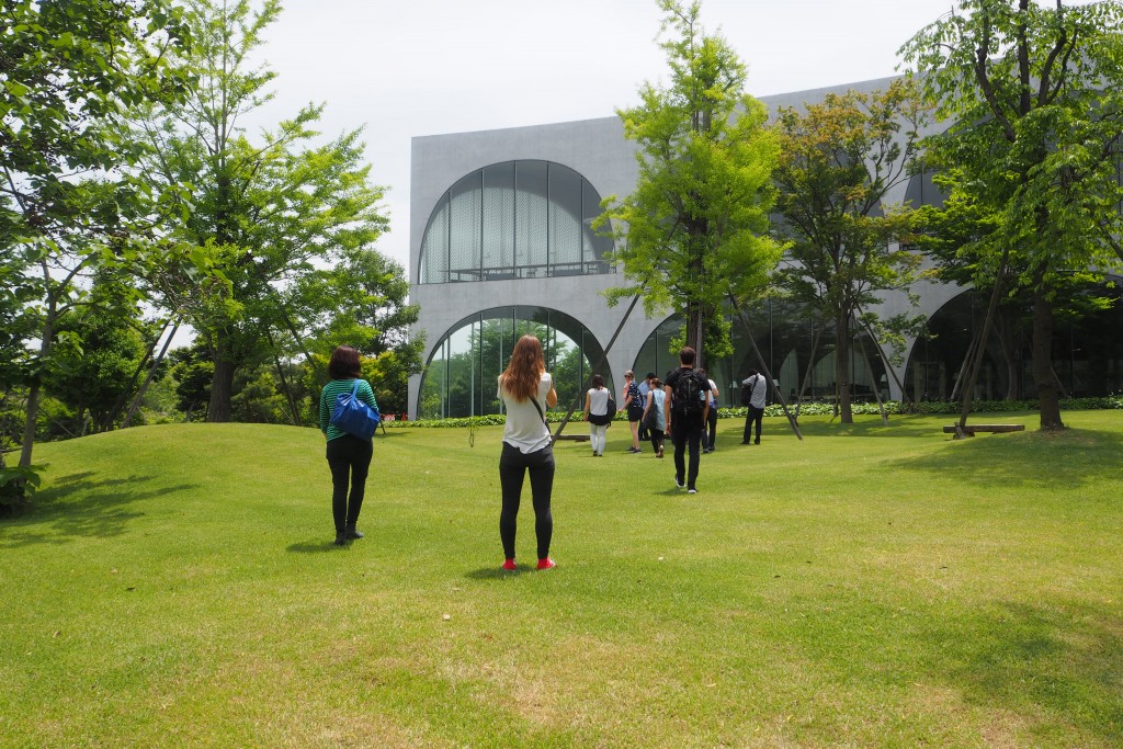 Day 1 visit to Tama Art University Library by Toyo Ito.