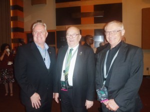 David Parken, Albert Dubler, UIA President and Paul Berkemeier