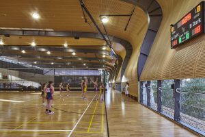 Abbotsleigh Multi-purpose Assembly and Sports Hall and Sports Field by AJ+C. Photo: Tyrone ranigan