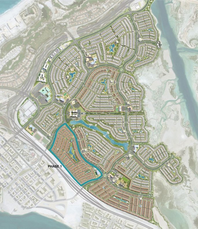 DAMAC Lagoons Map